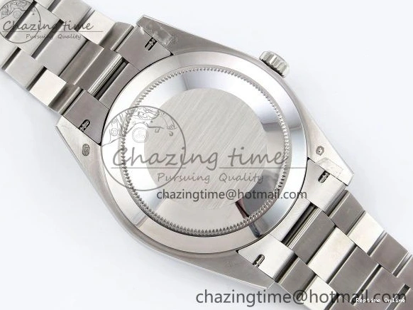 0516 FreshLook DayDate 40 SS JDF 904L Steel Gray Stick Dial on President Bracelet VR3255 V3 (Gain Weight) 1446